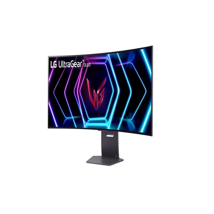 Monitor LG 39GS95QE-B, 39" Ultragear OLED 0,03 ms (GtG), 21:9 Curved Gaming WQHD+ (3440x1440), 240 Hz, 1000:1, 275 cd/m2, 1000:1, DCI-P3 Sync9, 8%, AMD FreeSync NVIDIA G-Sync, VRR, HDR 400, PBPin PIP, USB