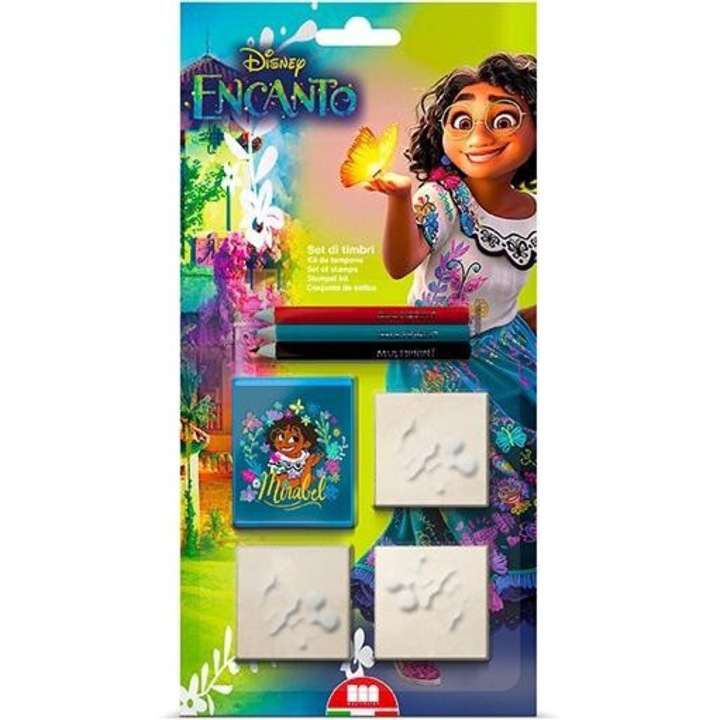 Set de stampile Encanto, Multiprint, 3 piese, multicolor, 142x276mm