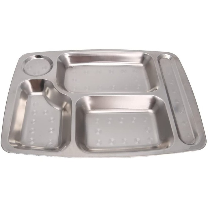 Rozsdamentes acél tányér, Jormftte, öt az egyben készlet, többcélú felhasználás, 30x45cm