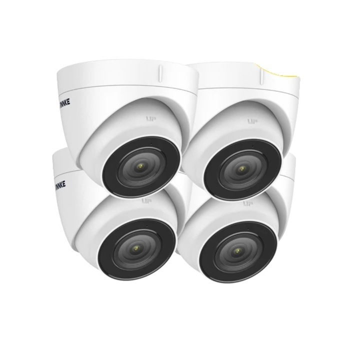 Set 4 camere IP POE, Ultra FHD 5MP, rezistenta la apa, I51DM