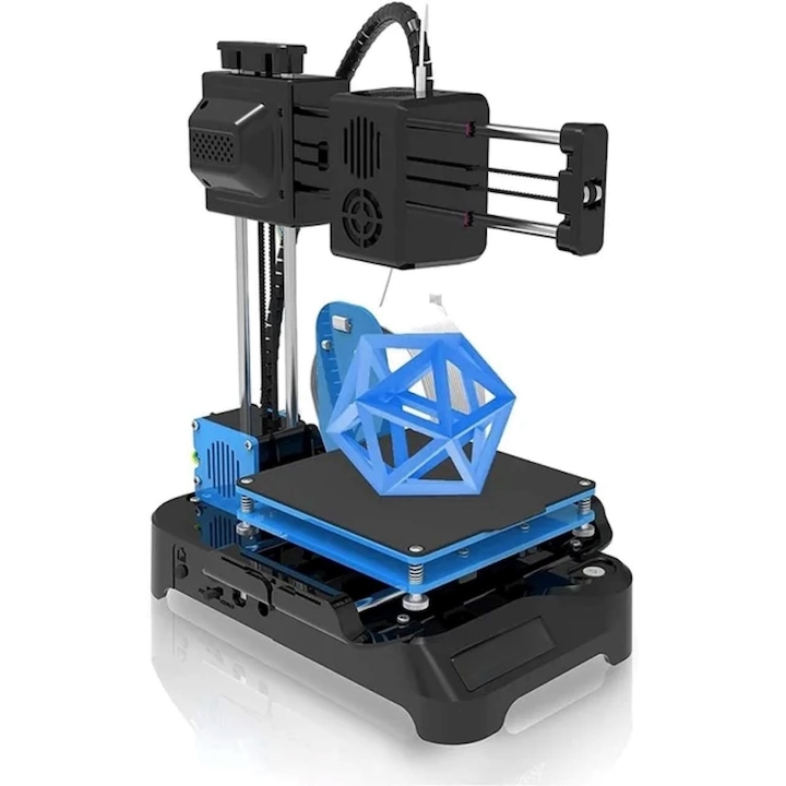 3D принтер MOSMAOO, подходящ за начинаещи, модел K7, 27cmx23cm×17.5cm, черен