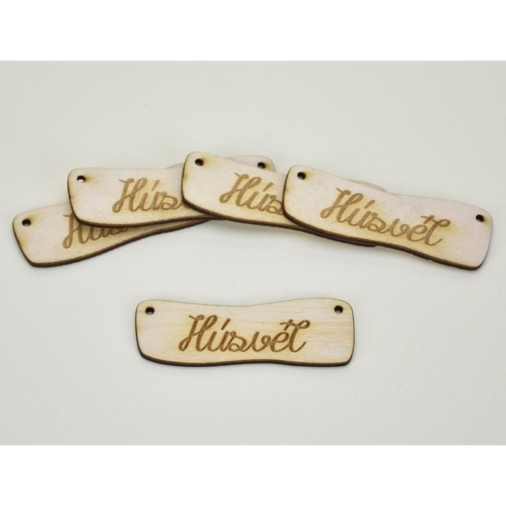 Natúr fa - " Húsvét " hullámos tábla 2, 4x7cm 5db/csomag