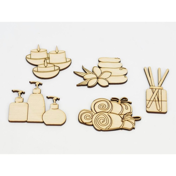 Lemn natural - pachet masaj 5 buc/set