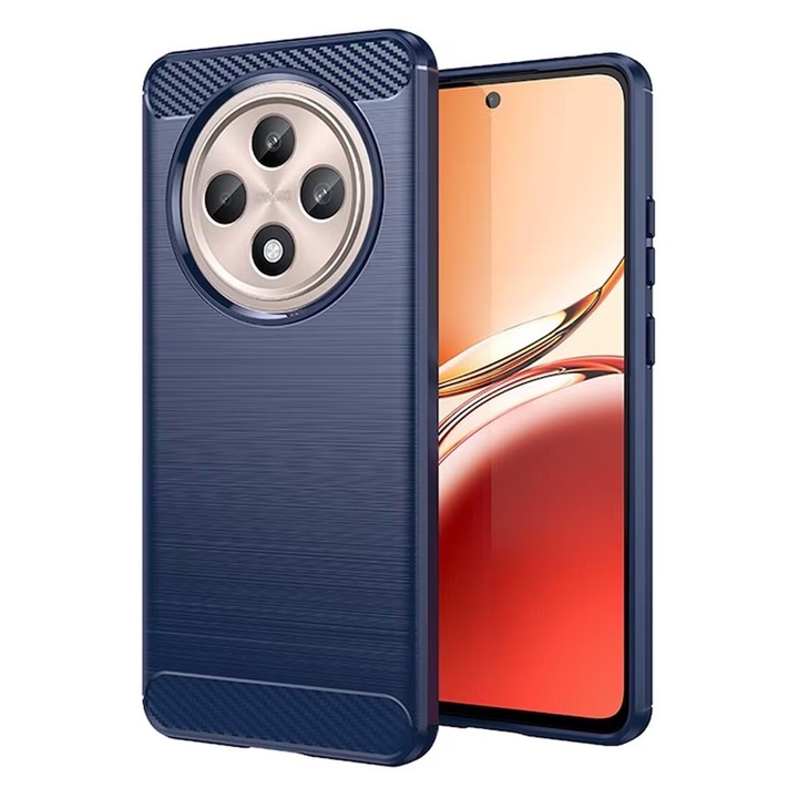 Калъф за Oppo Reno12 FS, ОПТИМАЛНО РЕШЕНИЕ, Silicon TPU Better Protection, Fiber Design, Anti-Shock Optimization, Long Term Case, Blue