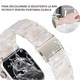 Каишка за часовник, резинова, съвместима с Apple Watch 7/8/9 Series, подходяща за iWatch 6/5/4/3/2/1/SE -38/40/41 mm, катарама от неръждаема стомана, TOIITKQ, бяла