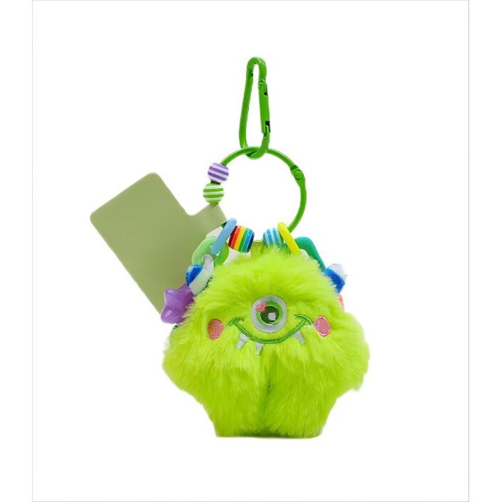 Decoratiuni, Perdele Rucsacului, Jucarii de Plus Monstru cu Ochi Mari Draguti, Verde, Brelocuri, Decoratiuni de Calatorie Elegante