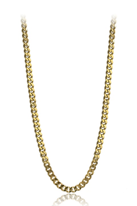 Marc Malone, Colier din otel inoxidabil cu model lant, Auriu