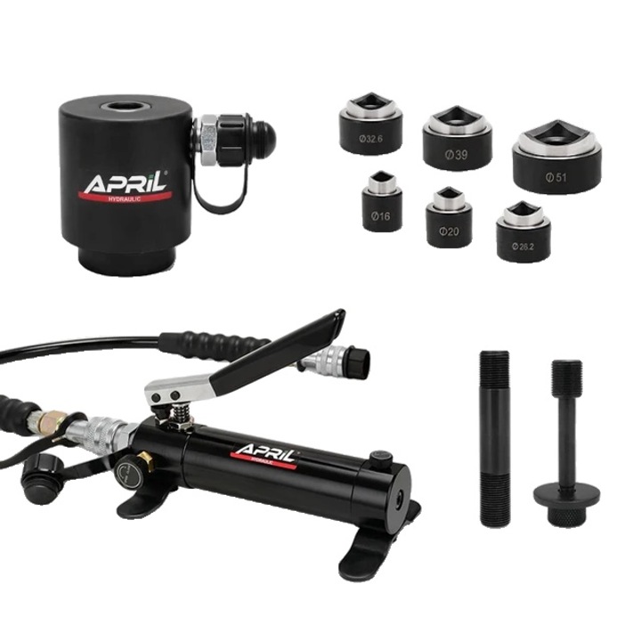 April hidraulikus fúró, 8 tonna teherbírású, rozsdamentes acél, SYK-15AA, tartozékokkal