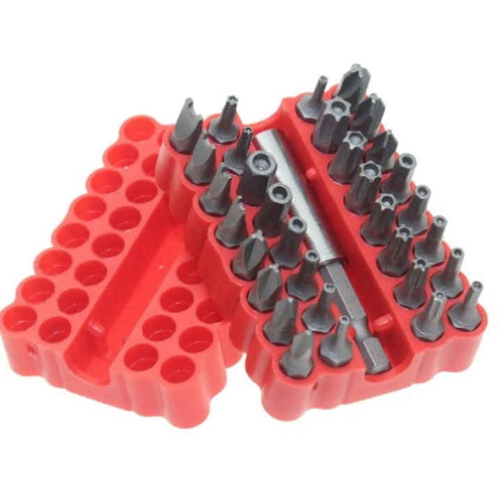 32 darabos csavarhúzó készlet speciális bitekkel