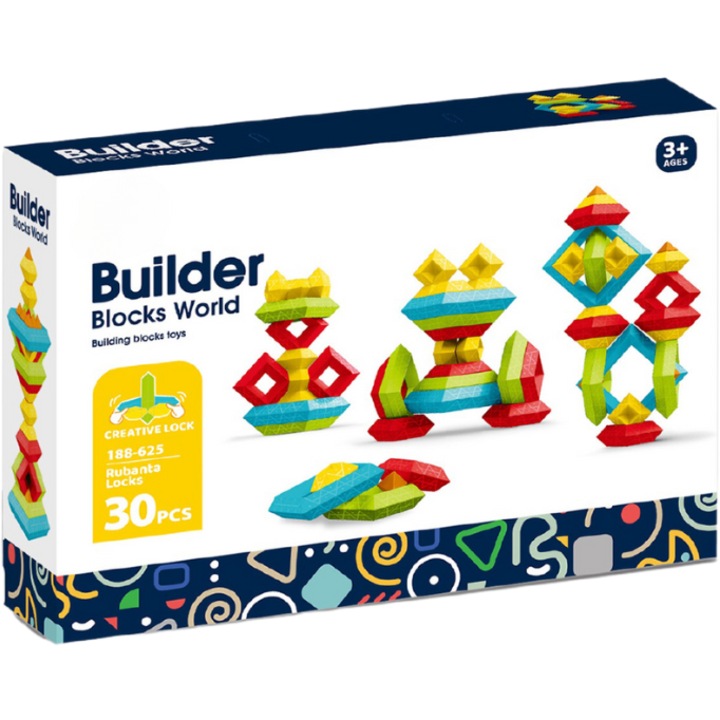 Joc educativ Cuburile lui Pitagora 30 piese Bufnitel