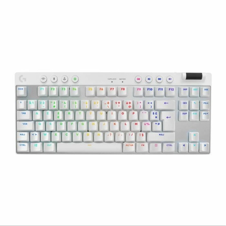 Клавиатура и мишка Logitech 920-012145 Бял френски AZERTY