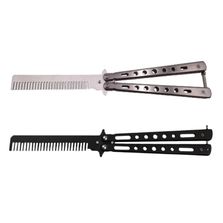 Set doua briceaguri fluture de antrenament DEPOX®, Stylish Butterfly, otel inoxidabil