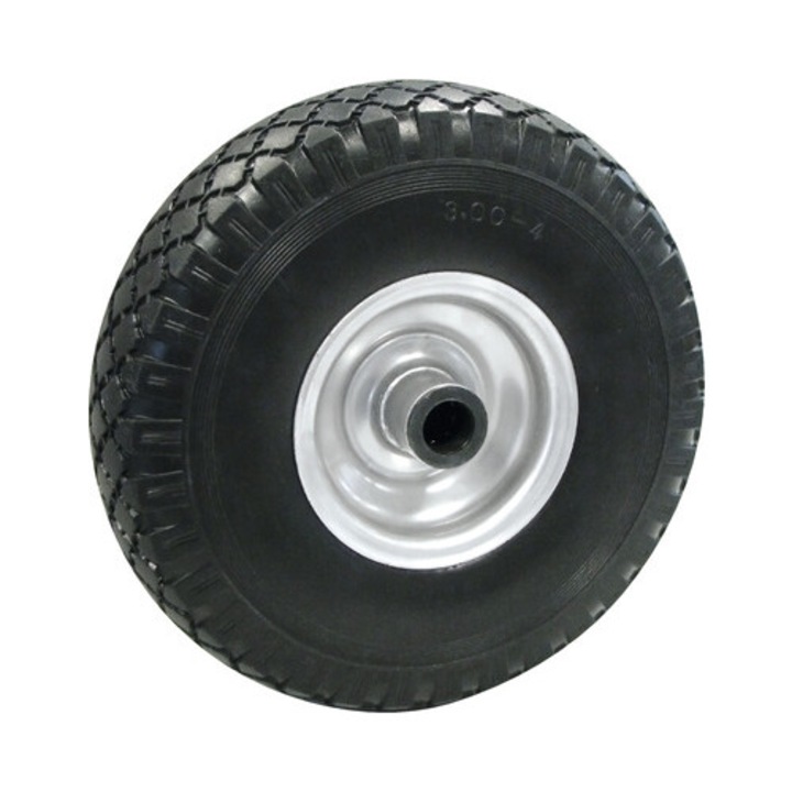 Roata Cauciuc Plin Cu Janta Metalica Tarrox Ø260x85 Mm, Butuc Ø20x75 Mm, Cu Rulment