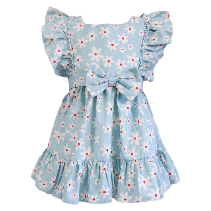 Rochita fetite, model Sophia's Chic, culoare bleu, marime 110 cm, varsta 5 ani