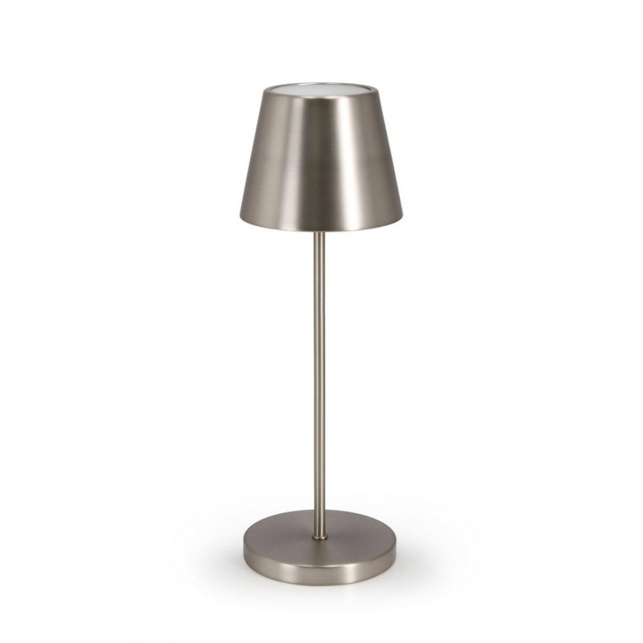 Veioza metal argintiu Etna 12x38 cm