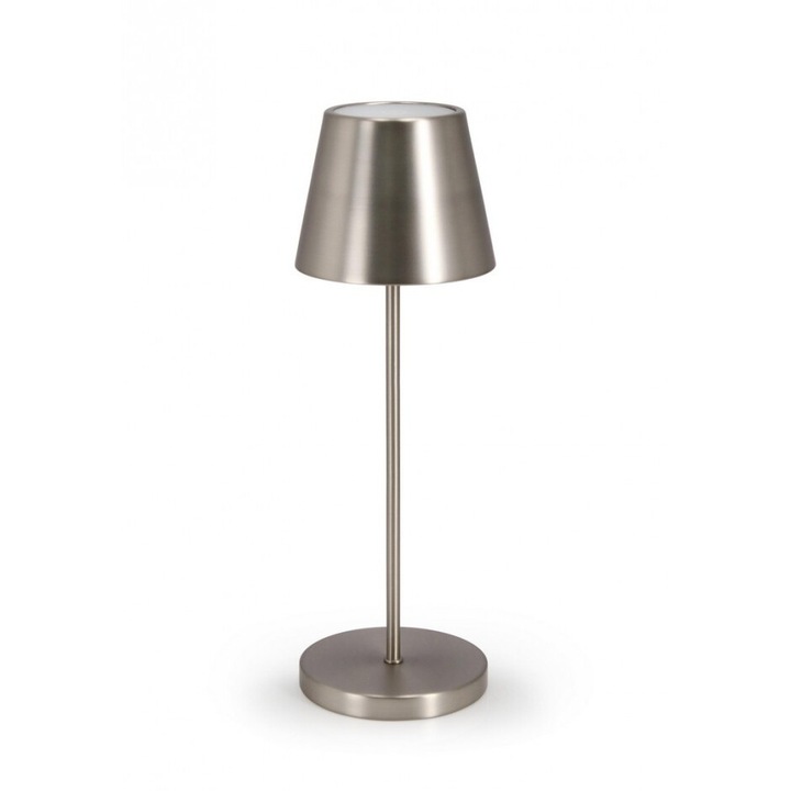 Etna ezüst fém lámpa, 12x38 cm