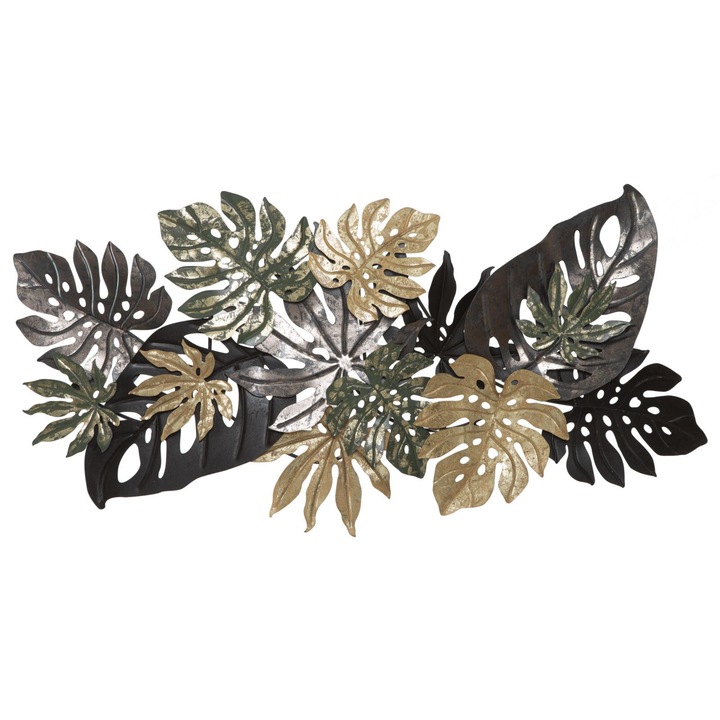 Ornament pentru perete Leaf 3D, Mauro Ferretti, metal, 133x10x67cm