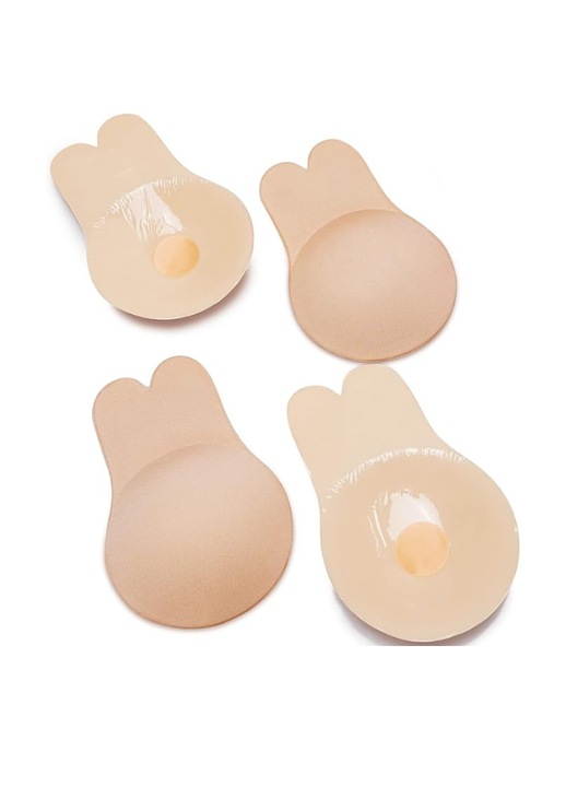 Öntapadós melltartó, WuNian, 2 pár, pánt nélküli, többször használható, S-es méret