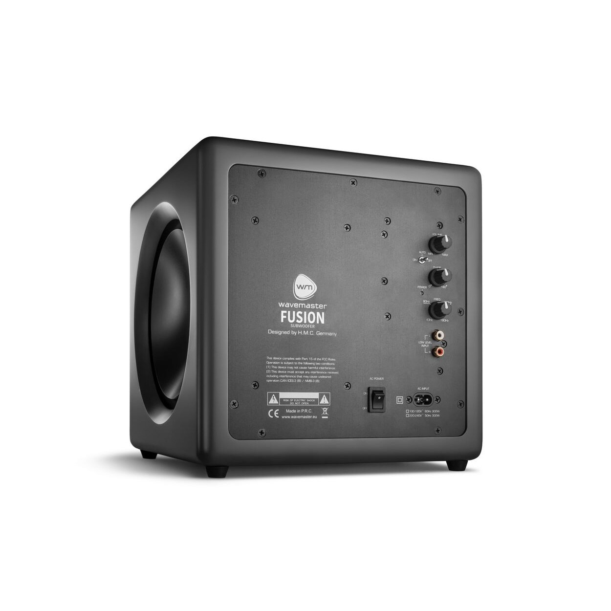 Subwoofer activ Wavemaster Fusion, 125W, 2xRCA, gri