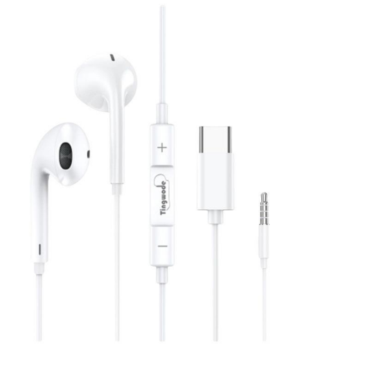 Casti In-ear, Microfon, Control Multifunctional, Cablu 1.2m, Alb