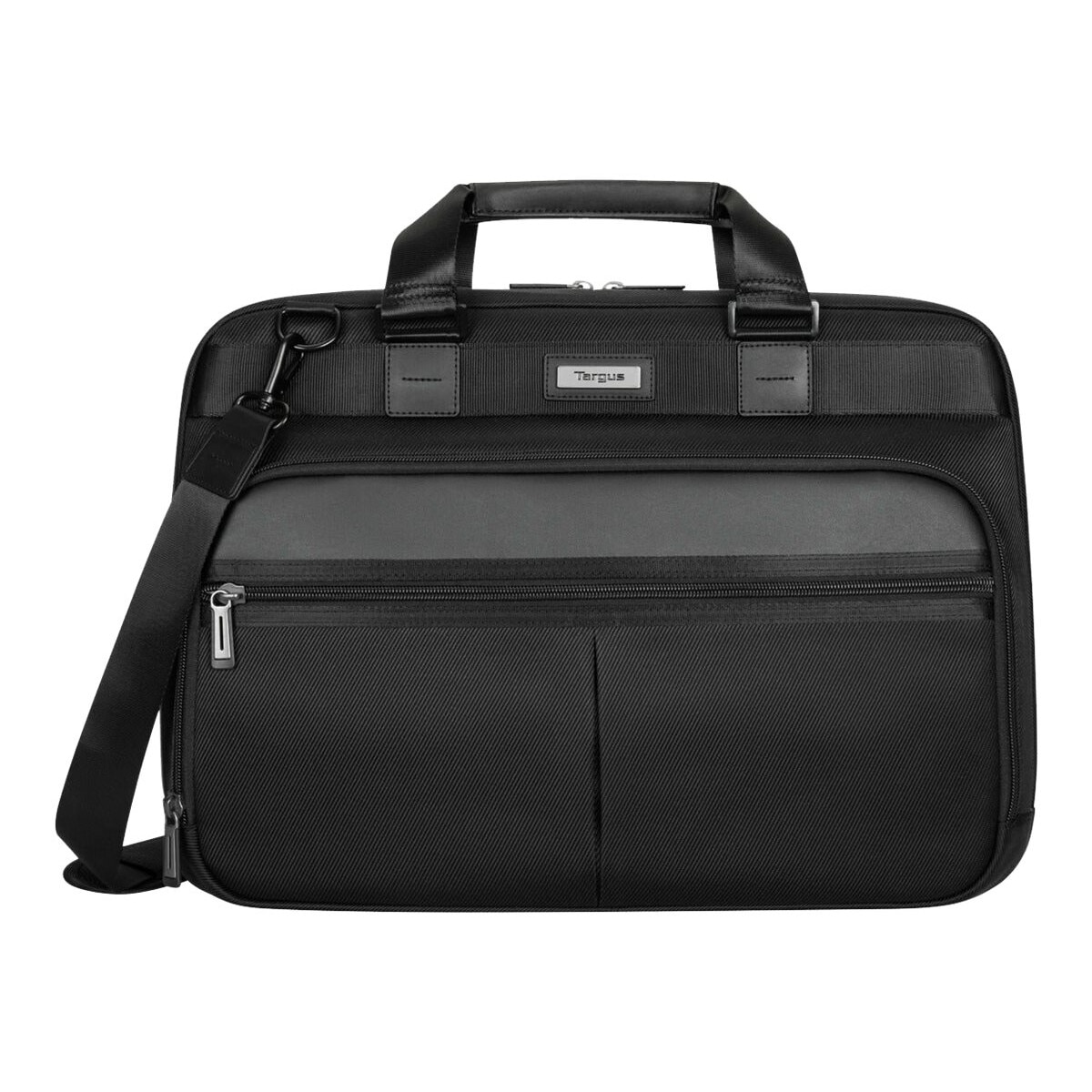 Geanta laptop Targus Mobile Elite Topload, cu bretea de umar, negru, 15.6-16", nylon