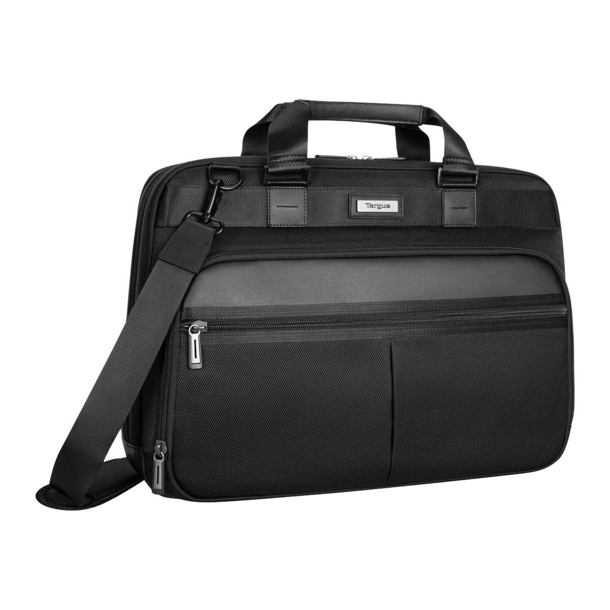 Geanta laptop Targus Mobile Elite Topload, cu bretea de umar, negru, 15.6-16", nylon
