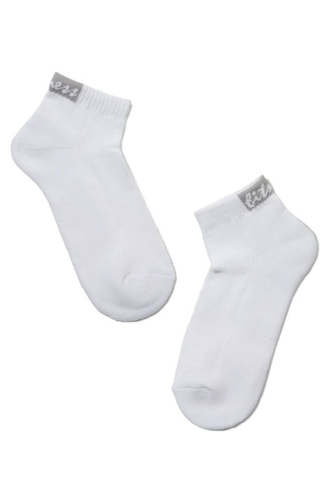 Дамски чорапи, памучни с хавлиена подметка, Conte Active 091, Бял