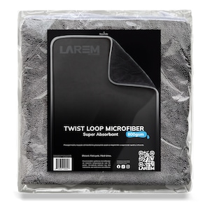 Prosop Uscare Auto, 90X60cm, 800GSM, Super Absorbant, TWIST LOOP, microfibra, Larem