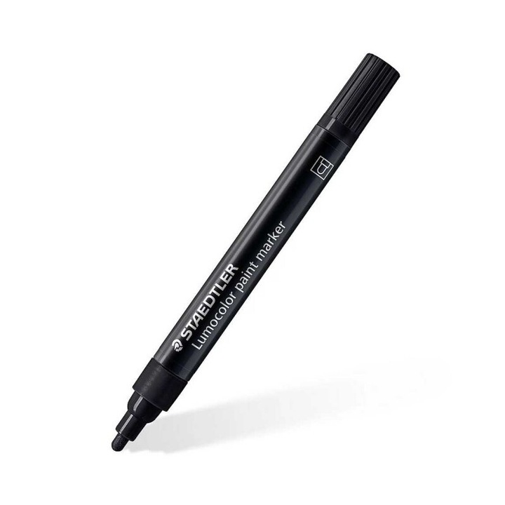 Маркер с перманентна акрилна боя Lumocolor Black
