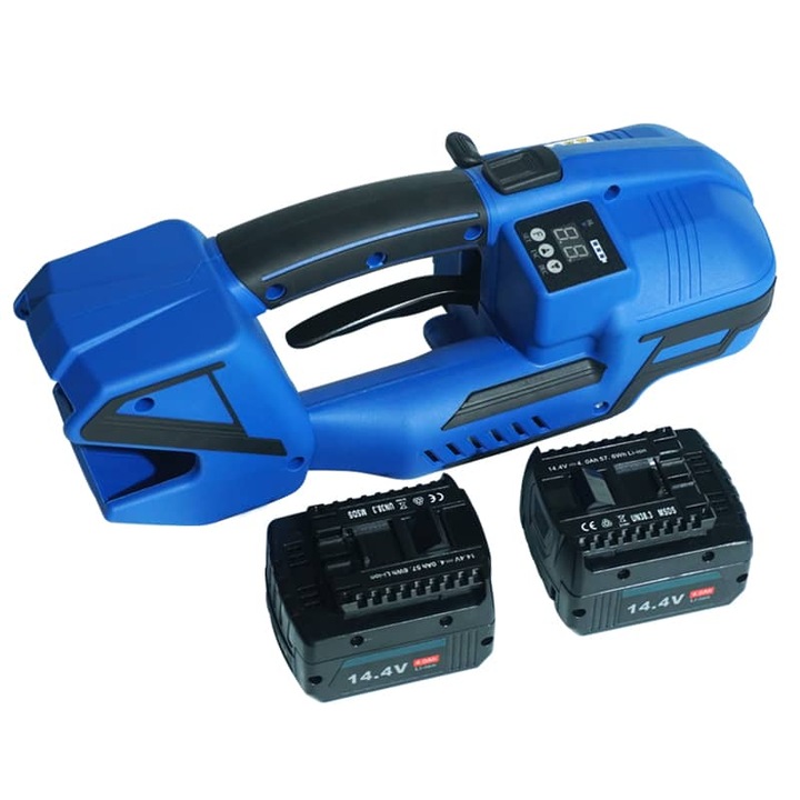 Aparat electric de legat banda PP / PET, RMF, latime 12-16 mm, portabil, cu 2 acumulatori