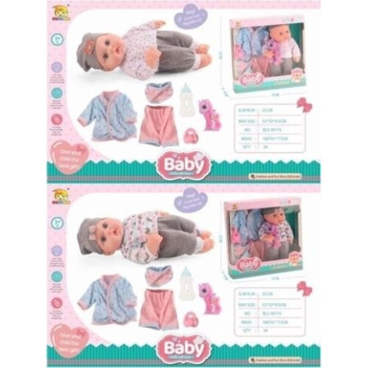 Babajáték szett, MAKSIK, 334x329 mm, Többszínű