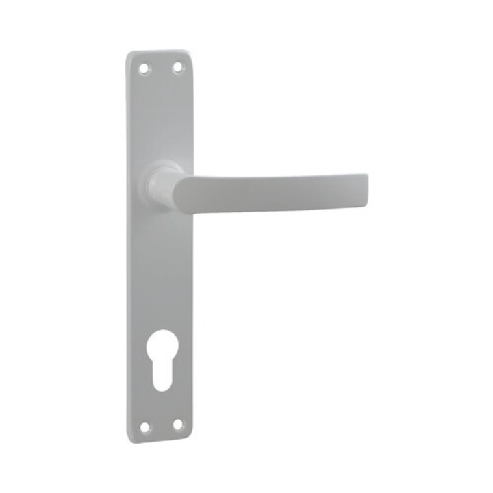 Manere Cu Sild Usa Interior Verofer Mures 90/220 Mm, Pentru Cilindru, Alb