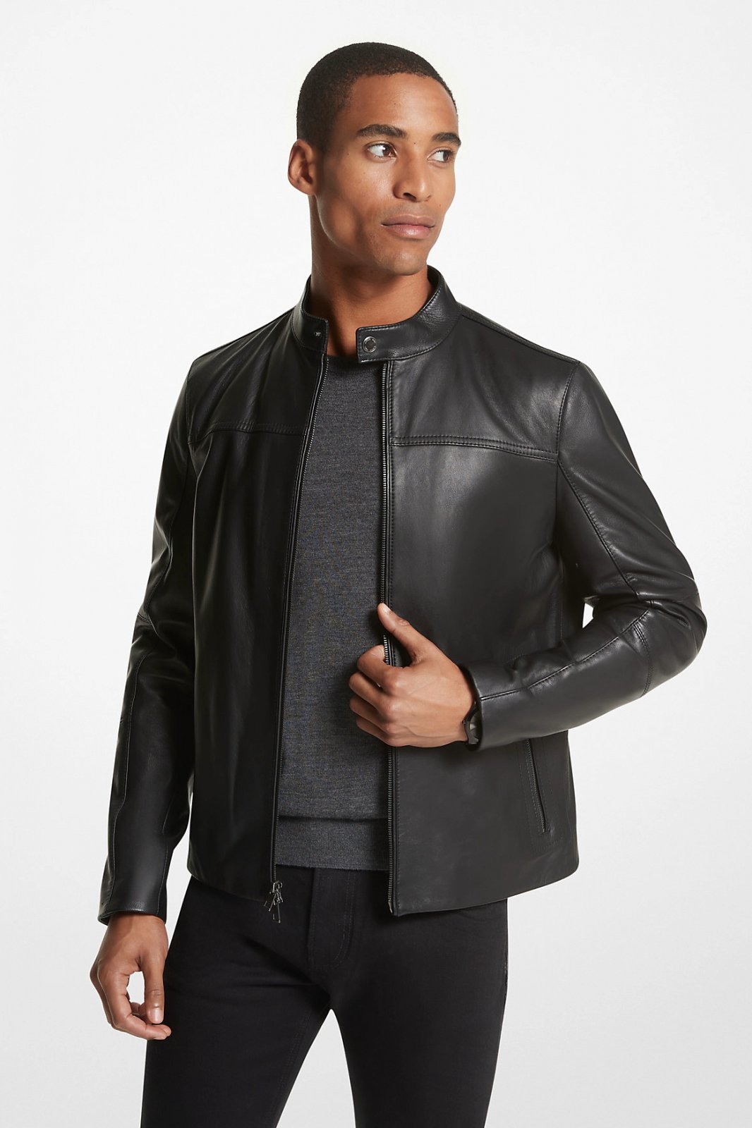 Geaca de piele Michael Kors CF98CF17KS XL INTL Negru - eMAG.ro