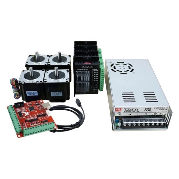 Léptetőmotor Nema 23, HLTNC, 350 W, MACH3 vezérlő, színes