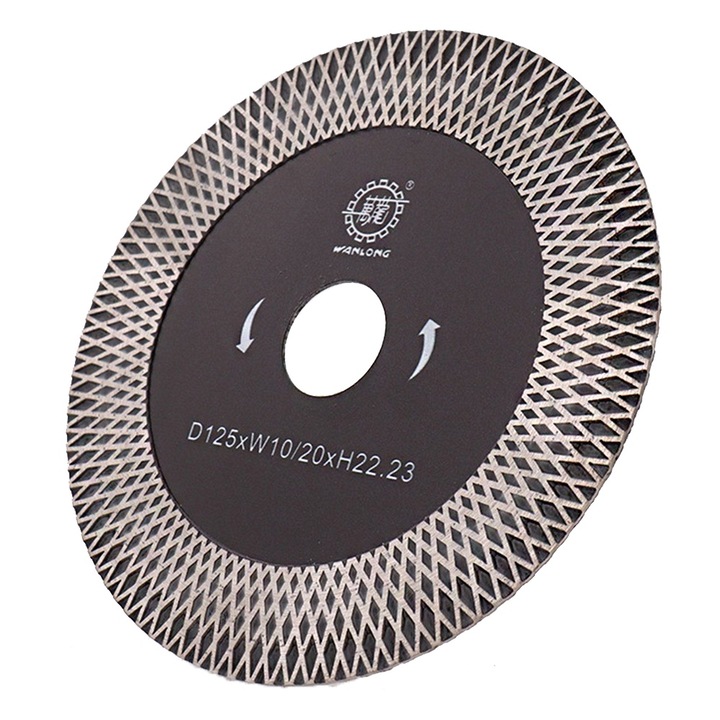 Автоцизиран диамантен диск PH125mm за рязане и шлайфане, сребрист, 125mm