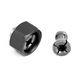 Set de 6 piulite conice, autocise, M17, potrivit pentru masina de taiat/masina de gravura, argintiu
