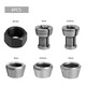 Set de 6 piulite conice, autocise, M17, potrivit pentru masina de taiat/masina de gravura, argintiu