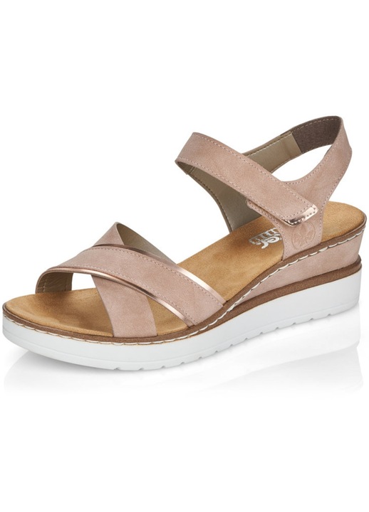 Sandale sport pentru femei pe calcai Velcro RIEKER V38G Confortabil Elegant 40