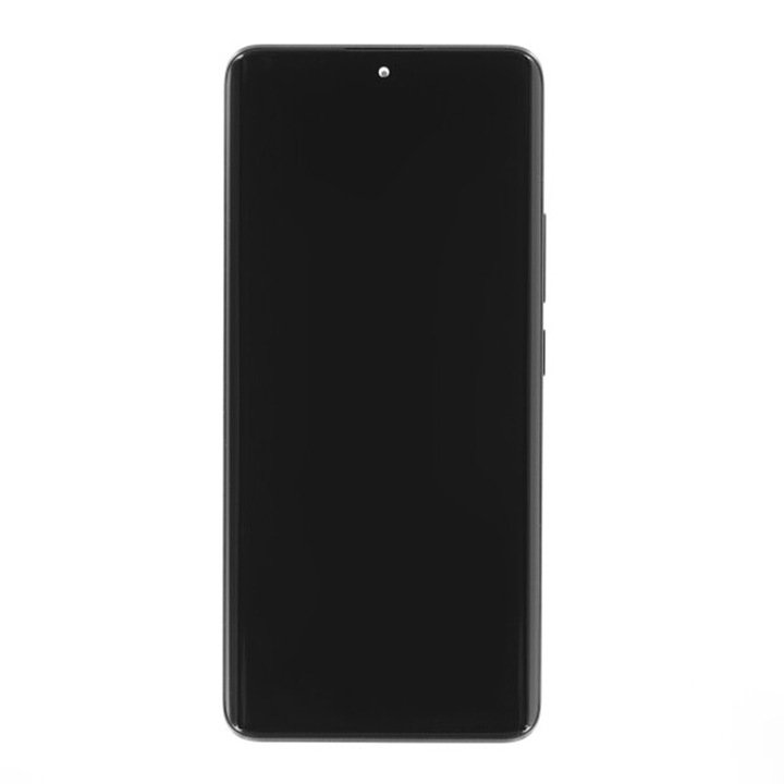 Екран с тъчскрийн и рамка, съвместим с Xiaomi Redmi Note 13 Pro Plus 5G, черен