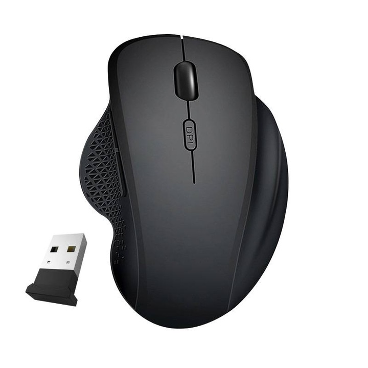 SANFACE Bluetooth мишка, ергономичен дизайн, черна, 2.4G безжично предаване