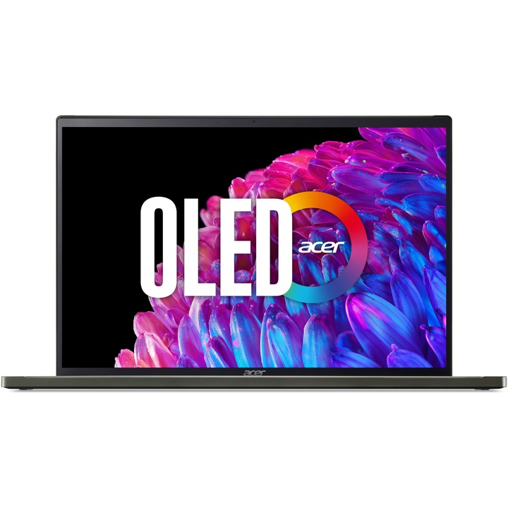 Laptop Acer Swift Edge 16 OLED SFE16-44-R1CW cu procesor AMD Ryzen™ 7 8840U pana 5.1GHz, 16", 3.2K, OLED, 32GB LPDDR5X RAM, 1TB SSD, AMD Radeon™ Graphics, Windows 11 Home, Olivine Black