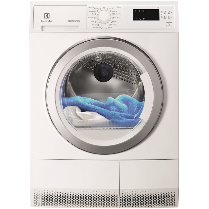 Electrolux EDP2074GW3 Kondenzációs szárítógép, 7 kg, Opti Sense, LED kijelző , B energiaosztály, Fehér