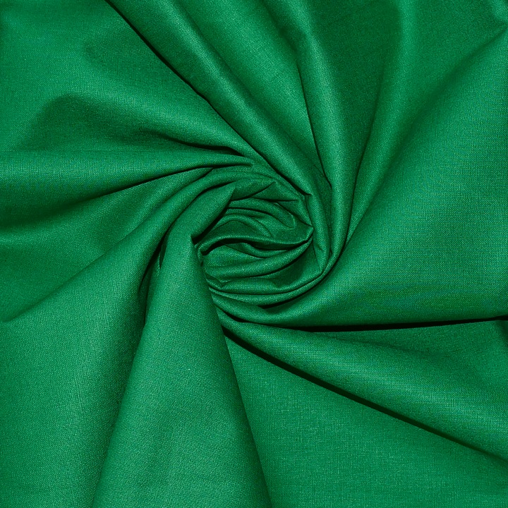 Material bumbac ranforce Oeko-Tex 100 cm x 240 cm verde inchis