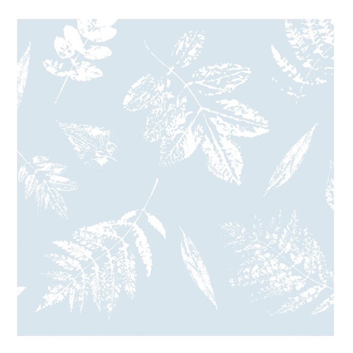 Dc-fix Стикер за прозорец Falling Leaves, статичен/без лепило, ефект на пясъкоструйно стъкло, декоративен бордюр, шарка на есенни листа, 20cmx1.5m, полупрозрачен/бял