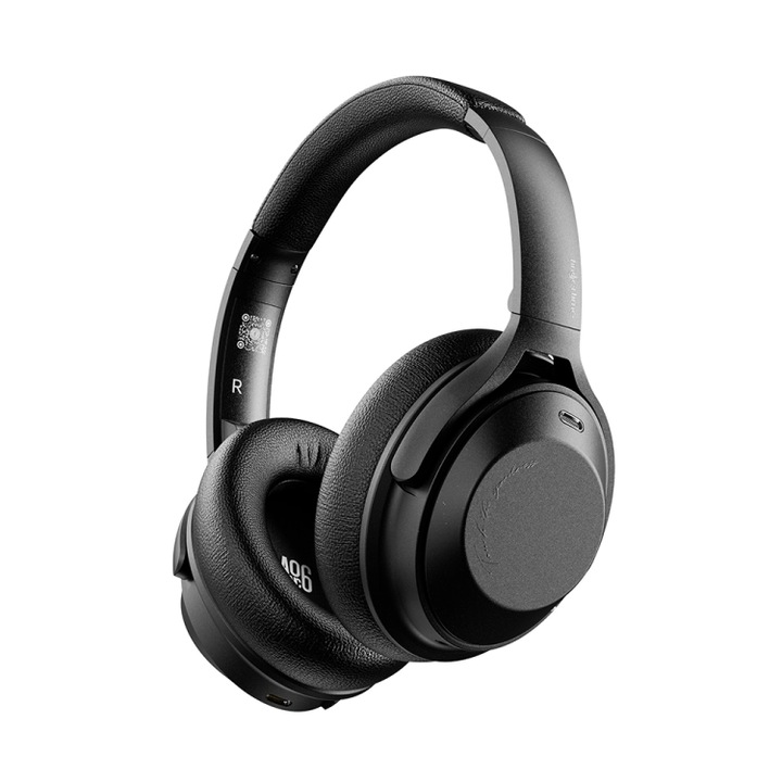 Casti Over-Ear, Wireless, Anulare Avansata a Zgomotului, Calitate Superioara a Sunetului, Potrivire Confortabila, Finisaj Negru Elegant