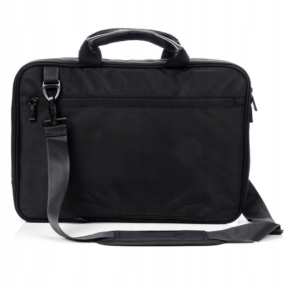 Geanta laptop SWISSBAGS, 41x28x6cm, negru, maner piele naturala