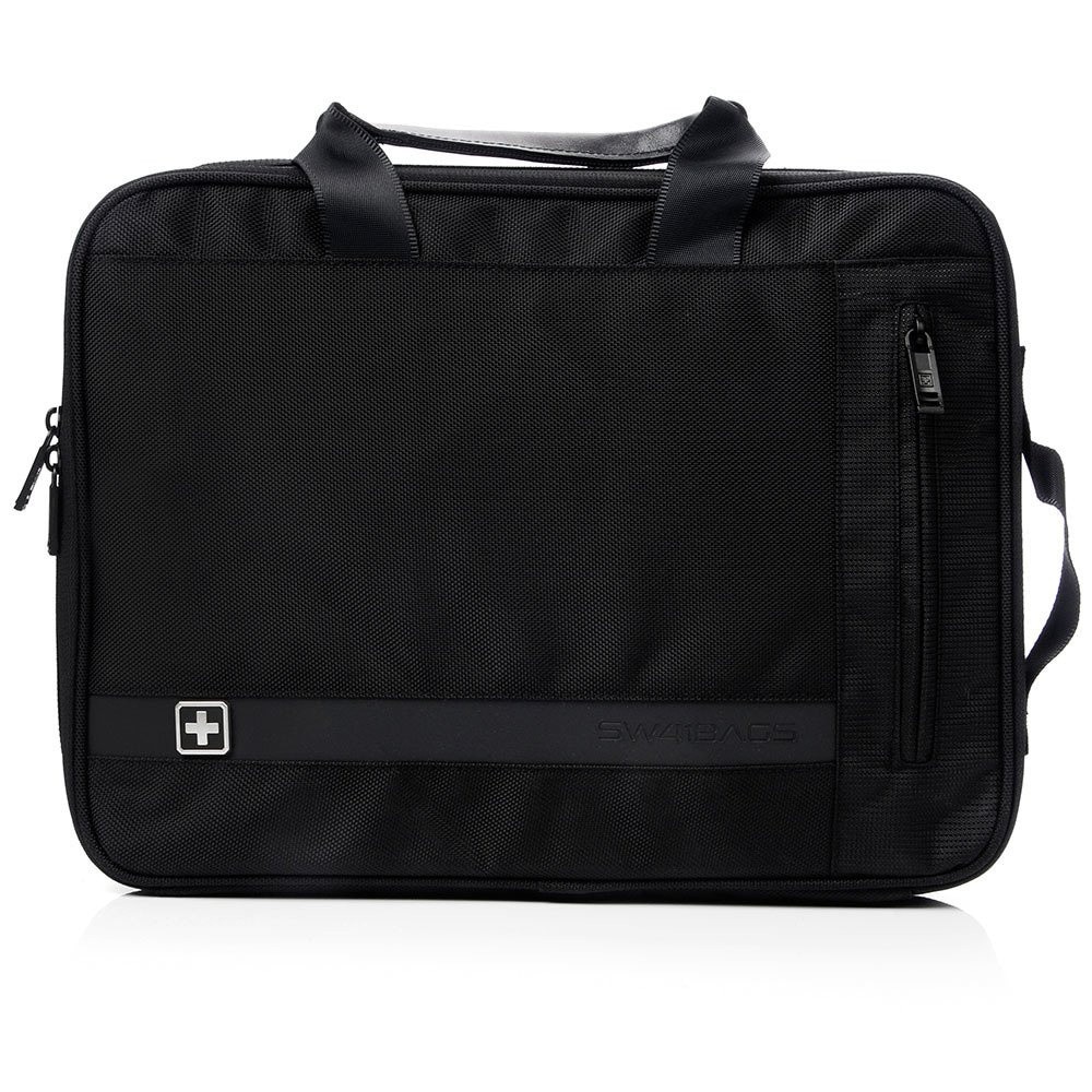 Geanta laptop SwissBags Glion 4L negru 40x28x4cm