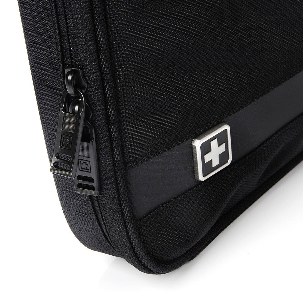 Geanta laptop SwissBags Glion 4L negru 40x28x4cm