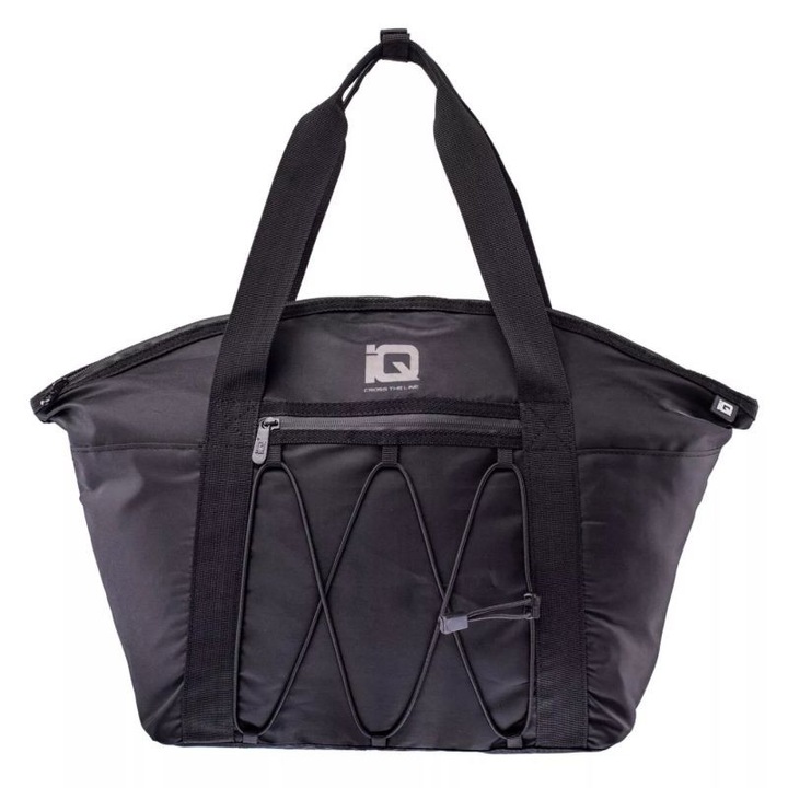 Спортна чанта IQ, 18л, полиестер, черна, 56x36x15см