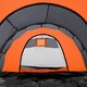 Cort camping Spokey, poliester, 4 persoane, 2 spatii, 430x220x130cm, portocaliu/negru